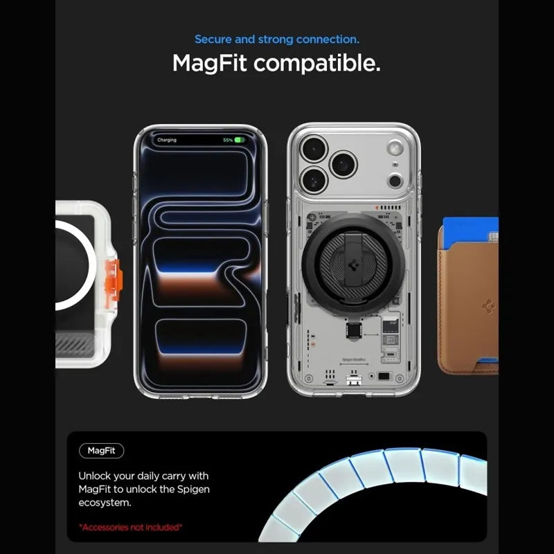Spigen Ultra Hybrid Mag MagSafe – dėklas, skirtas iPhone 18 Pro Max / 17 Pro Max (Neo One)