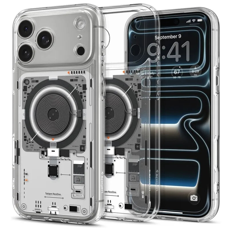 Spigen Ultra Hybrid Mag MagSafe – dėklas, skirtas iPhone 18 Pro Max / 17 Pro Max (Neo One)