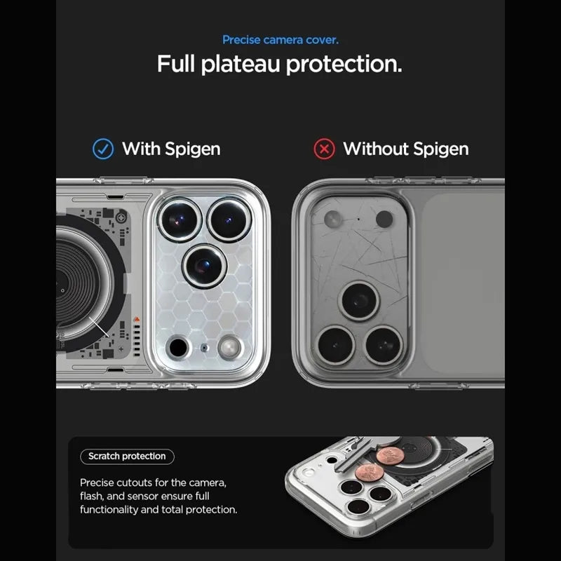 Spigen Ultra Hybrid Mag MagSafe – dėklas, skirtas iPhone 18 Pro Max / 17 Pro Max (Neo One)