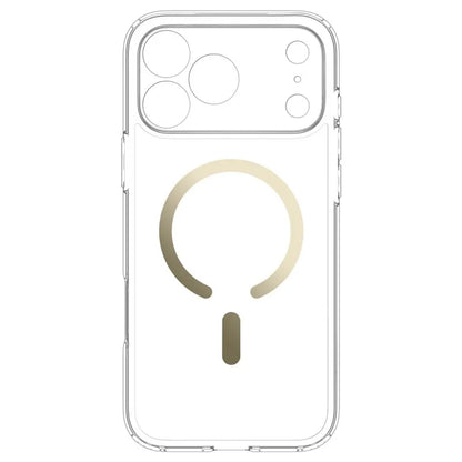 Spigen Ultra Hybrid Mag MagSafe – dėklas, skirtas iPhone 18 Pro Max / 17 Pro Max (skaidrus / auksinis)