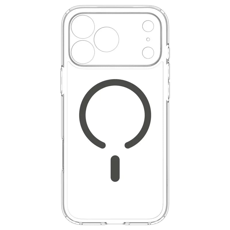 Spigen Ultra Hybrid Mag MagSafe – dėklas, skirtas iPhone 18 Pro Max / 17 Pro Max (skaidrus / grafito)
