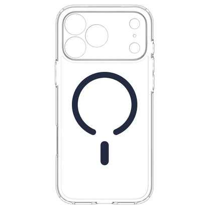 Spigen Ultra Hybrid Mag MagSafe – dėklas, skirtas iPhone 18 Pro Max / 17 Pro Max (skaidrus / tamsiai mėlynas)