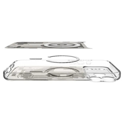 Spigen Ultra Hybrid Mag MagSafe – dėklas, skirtas iPhone 18 Pro Max / 17 Pro Max (Zero One Natural Titanium)