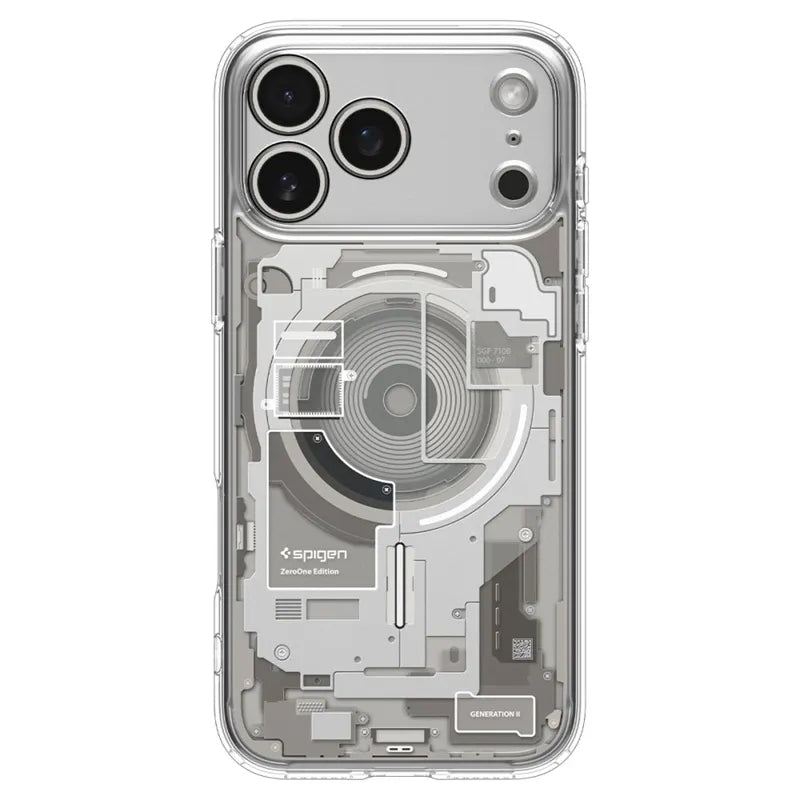 Spigen Ultra Hybrid Mag MagSafe – dėklas, skirtas iPhone 18 Pro Max / 17 Pro Max (Zero One Natural Titanium)