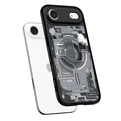 Spigen Ultra Hybrid Mag MagSafe - Dėklas, skirtas iPhone Air (Zero One Black)