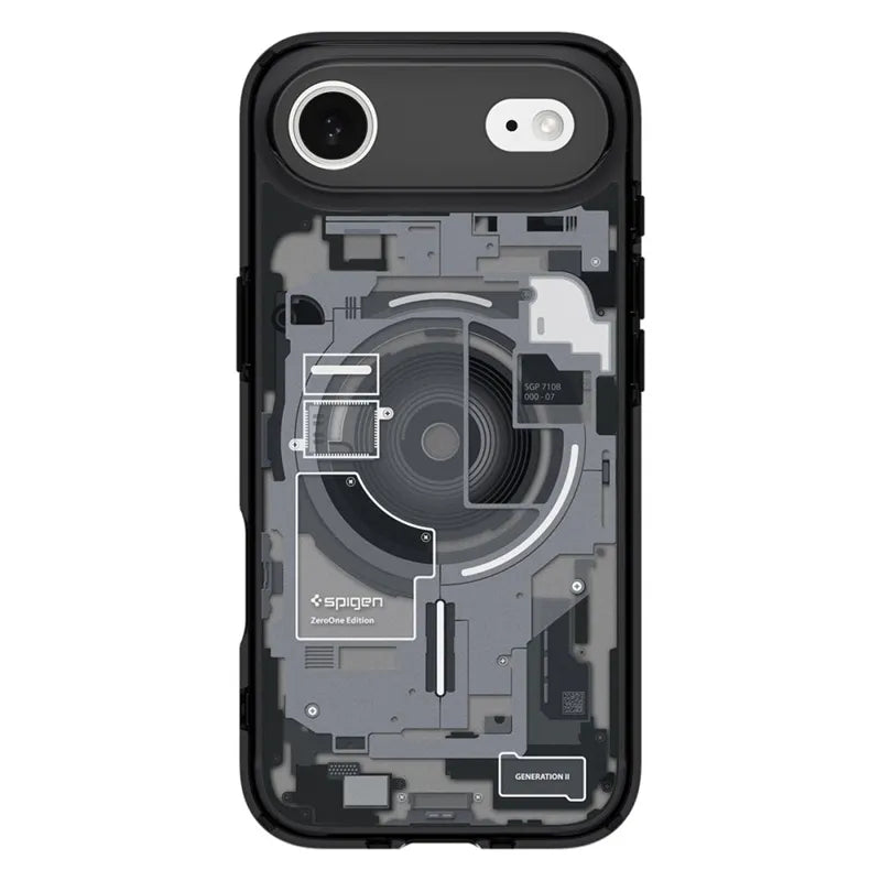 Spigen Ultra Hybrid Mag MagSafe - Dėklas, skirtas iPhone Air (Zero One Black)