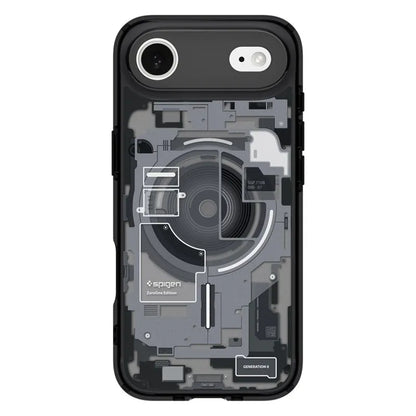 Spigen Ultra Hybrid Mag MagSafe - Dėklas, skirtas iPhone Air (Zero One Black)