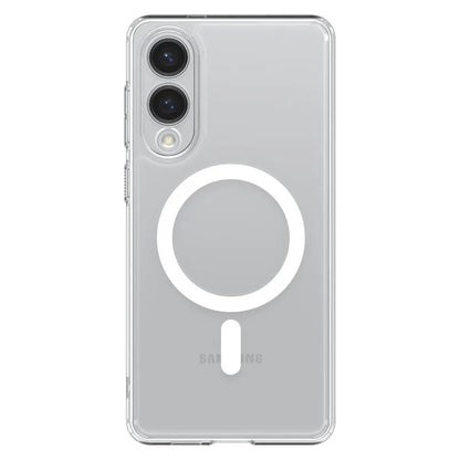 Spigen Ultra Hybrid Mag MagSafe - dėklas, skirtas Samsung Galaxy S25 Edge (skaidrus / baltas)