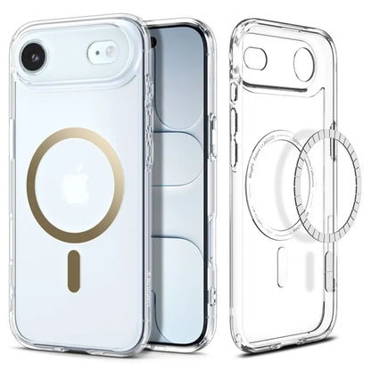 Spigen Ultra Hybrid MagSafe dėklas iPhone Air (Skaidrus/Auksinis)