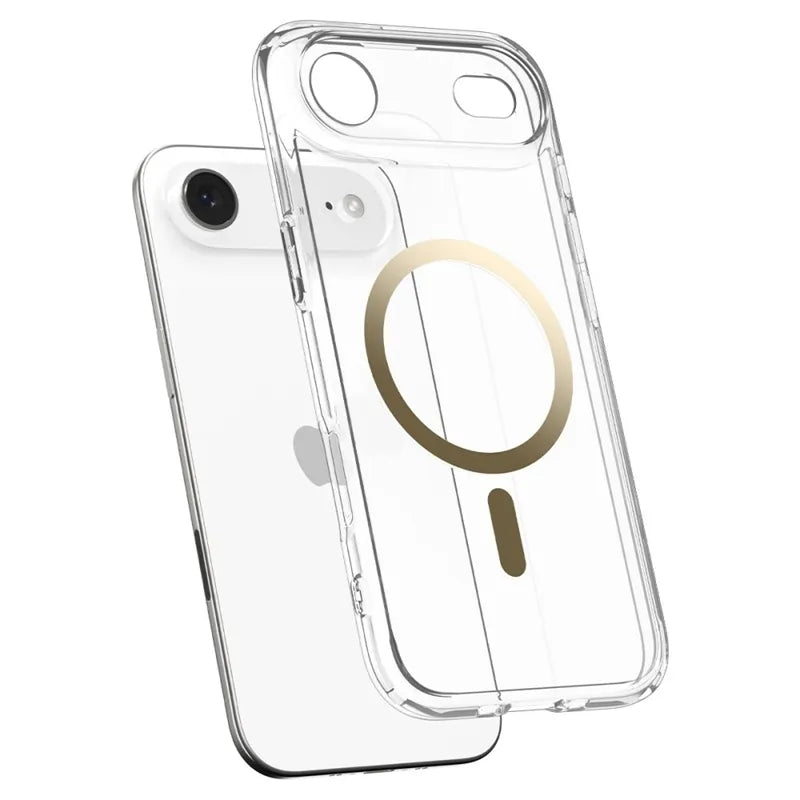 Spigen Ultra Hybrid MagSafe dėklas iPhone Air (Skaidrus/Auksinis)