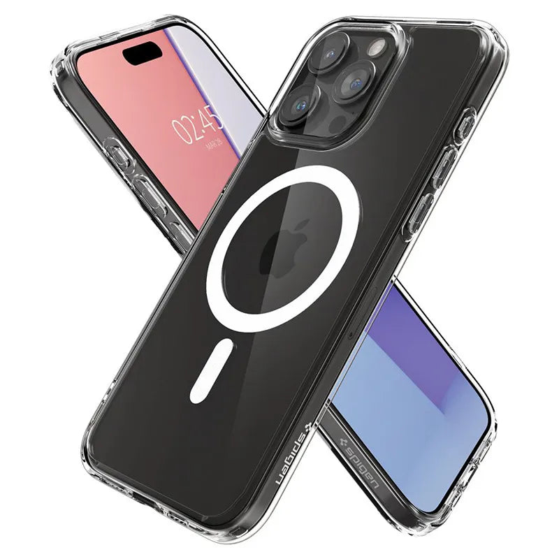 Spigen Ultra Hybrid MagSafe – dėklas, skirtas „iPhone 15 Pro Max“ (baltas)