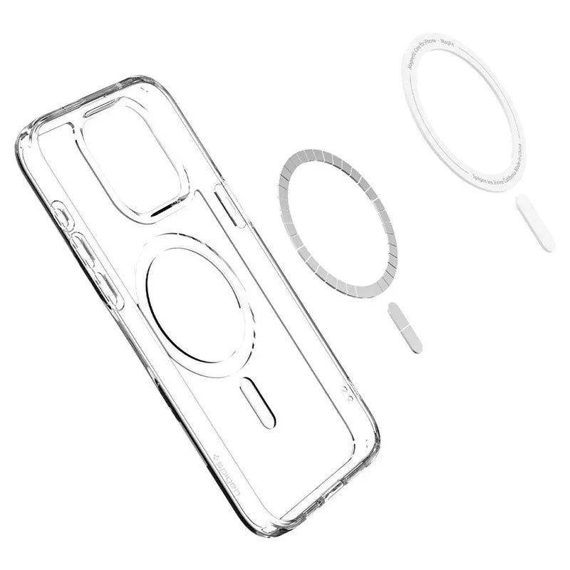 Spigen Ultra Hybrid MagSafe – dėklas, skirtas „iPhone 15 Pro Max“ (baltas)