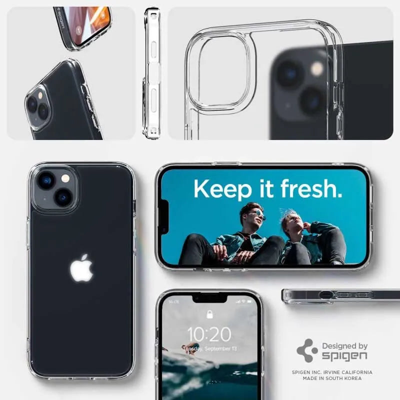Spigen Ultra Hybrid Matte – Dėklas, skirtas iPhone 15 Plus / iPhone 14 Plus (permatomas matinis)