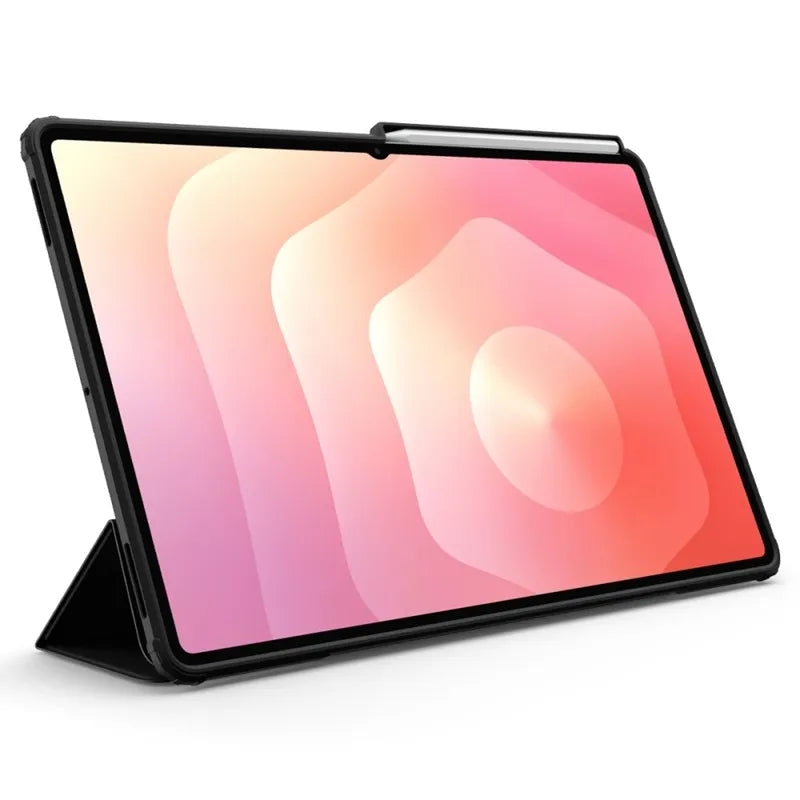 „Spigen Ultra Hybrid Pro“ – dėklas, skirtas „Samsung Galaxy Tab S12 Ultra“ / „S11 Ultra“ 14,6″ (juodas)