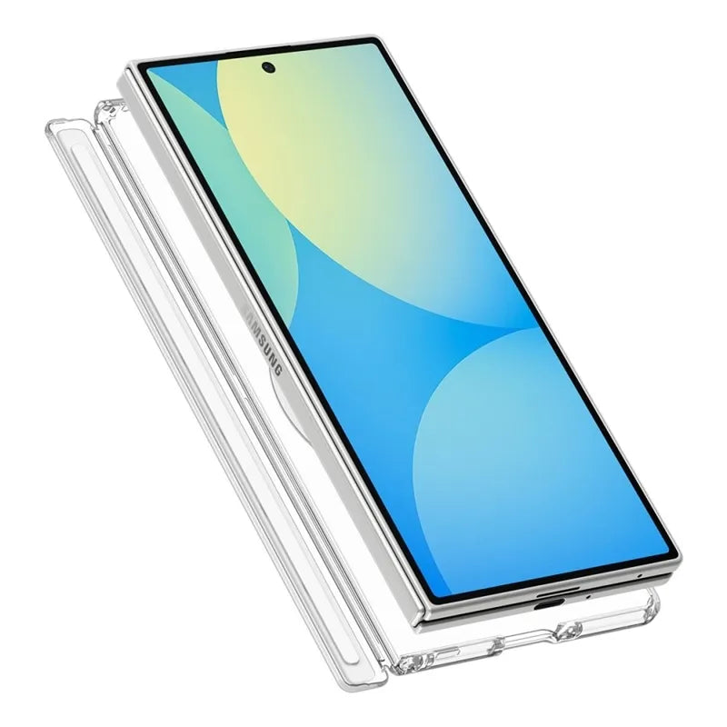 Spigen Ultra Hybrid Pro MagSafe – dėklas „Samsung Galaxy Z Fold 8 Ultra“ (skaidrus / baltas)
