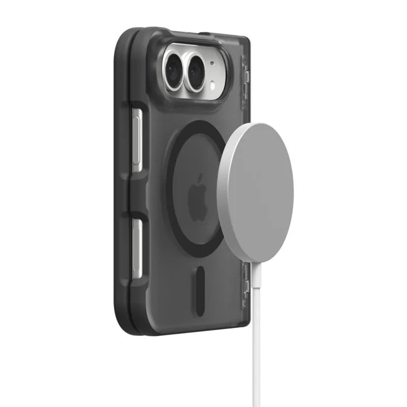 Spigen Ultra Hybrid Pro MagSafe – „iPhone Duo“ dėklas (Frost Black)