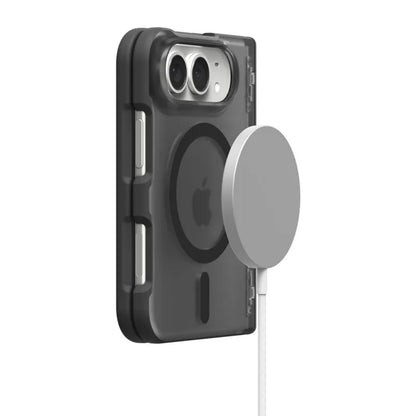 Spigen Ultra Hybrid Pro MagSafe – „iPhone Duo“ dėklas (Frost Black)