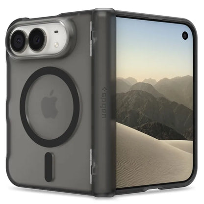 Spigen Ultra Hybrid Pro MagSafe – „iPhone Duo“ dėklas (Frost Black)