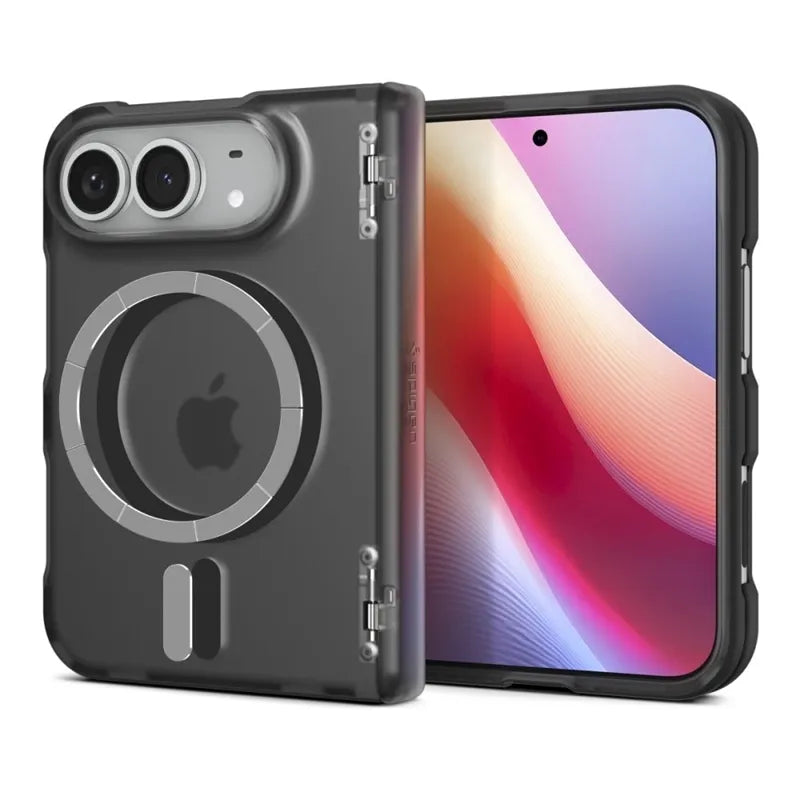 Spigen Ultra Hybrid Pro MagSafe – „iPhone Duo“ dėklas (Frost Black)