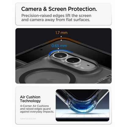 Spigen Ultra Hybrid Pro MagSafe – „iPhone Duo“ dėklas (Frost Black)