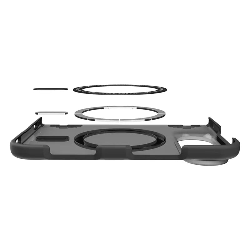 Spigen Ultra Hybrid Pro MagSafe – „iPhone Duo“ dėklas (Frost Black)