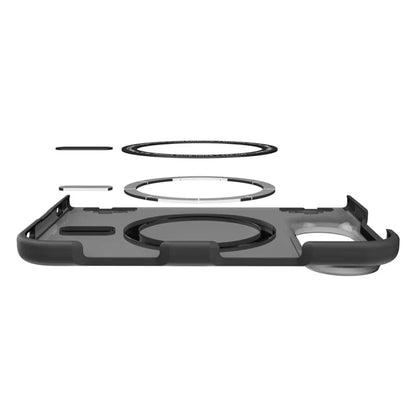 Spigen Ultra Hybrid Pro MagSafe – „iPhone Duo“ dėklas (Frost Black)