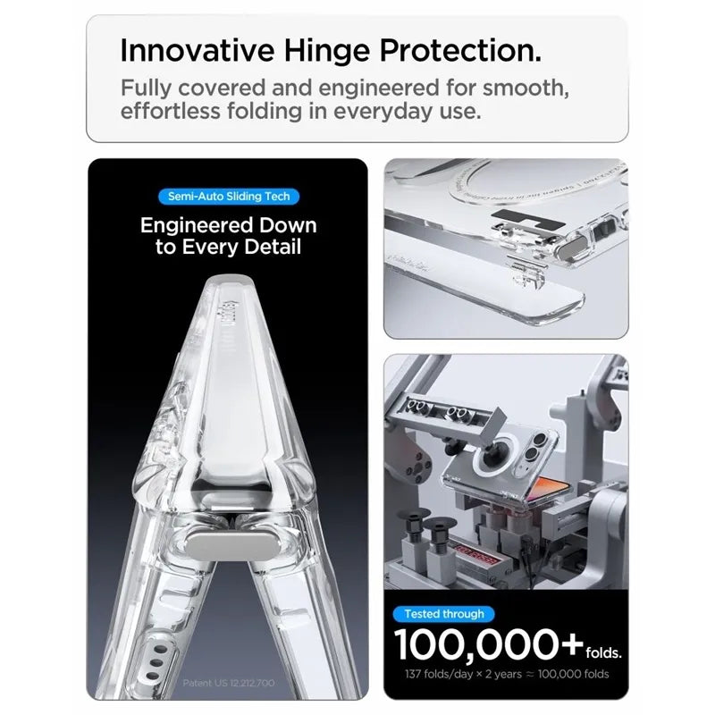 „Spigen Ultra Hybrid Pro MagSafe“ – „iPhone Duo“ dėklas (skaidrus / baltas)