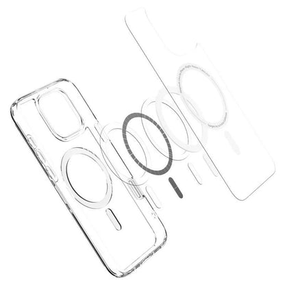 Spigen Ultra Hybrid T Mag MagSafe – dėklas, skirtas iPhone 16 Pro (baltas)