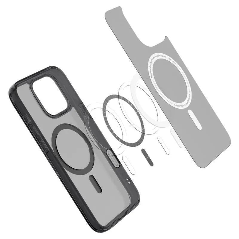 Spigen Ultra Hybrid T Mag MagSafe – dėklas skirtas iPhone 16 Pro (matinis juodas)