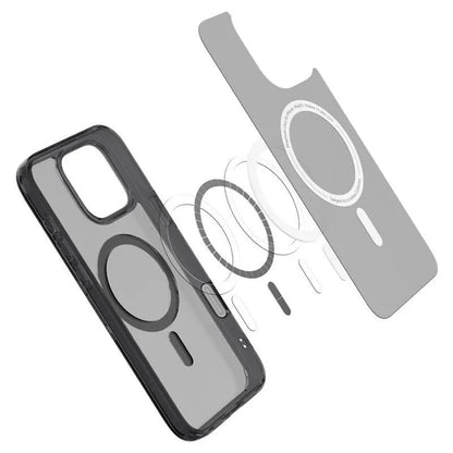Spigen Ultra Hybrid T Mag MagSafe – dėklas skirtas iPhone 16 Pro (matinis juodas)