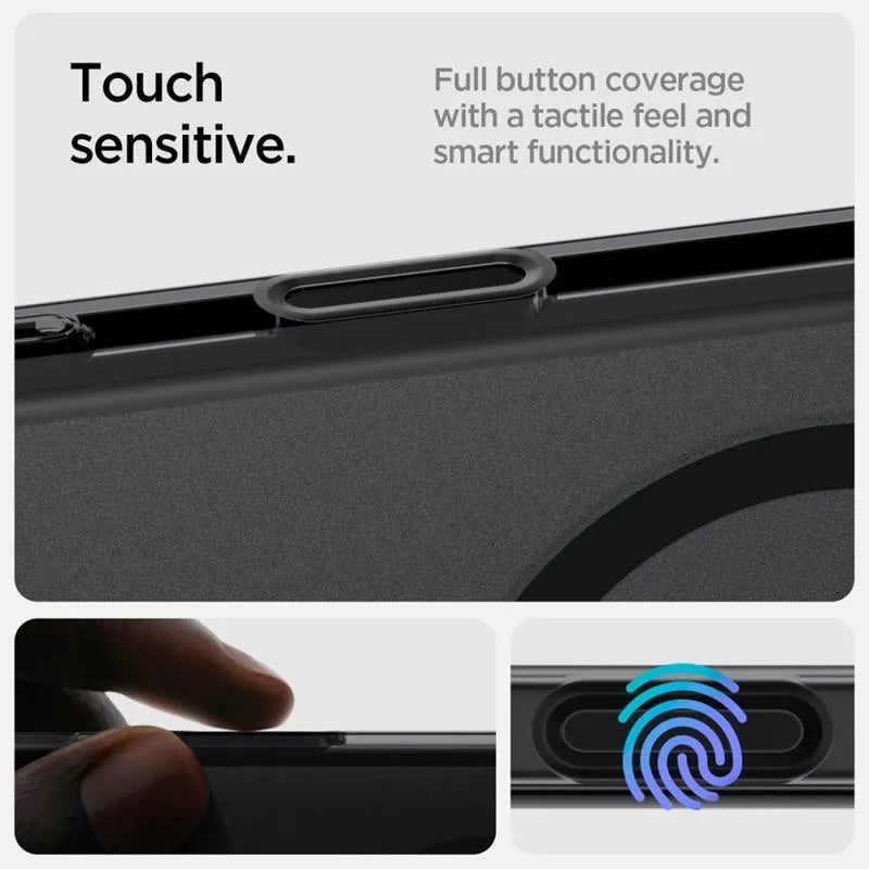Spigen Ultra Hybrid T Mag MagSafe – dėklas skirtas iPhone 16 Pro (matinis juodas)