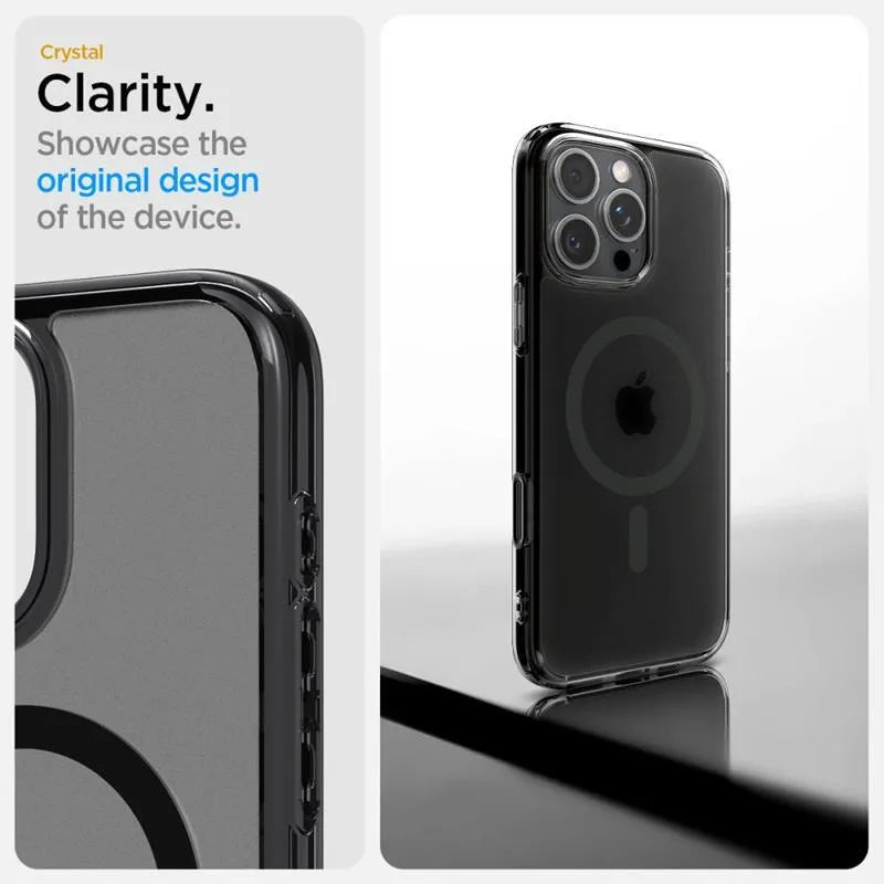 Spigen Ultra Hybrid T Mag MagSafe – dėklas skirtas iPhone 16 Pro (matinis juodas)