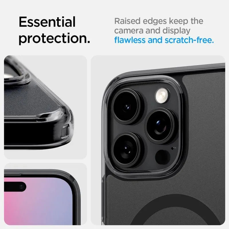 Spigen Ultra Hybrid T Mag MagSafe – dėklas skirtas iPhone 16 Pro (matinis juodas)
