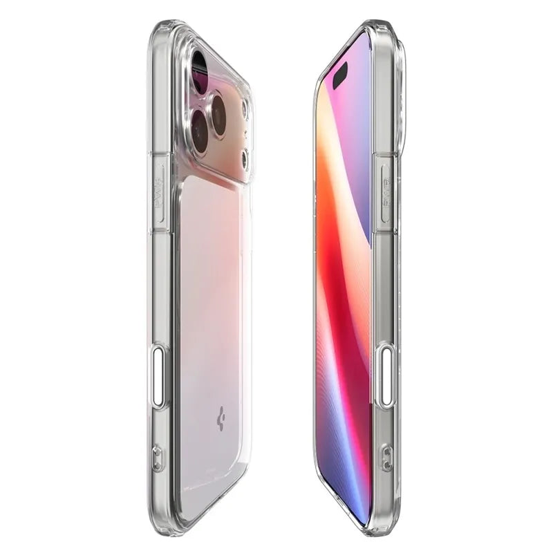 Spigen Ultra Hybrid T Mag MagSafe - Dėklas, skirtas iPhone 17 Pro Max (Skaidrus/Baltas)