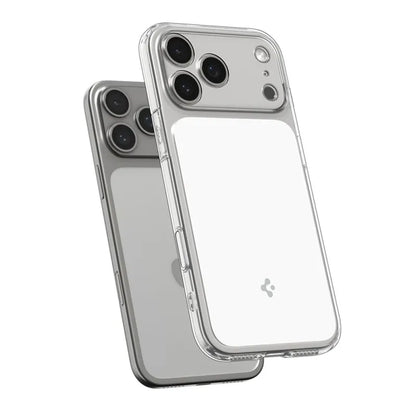 Spigen Ultra Hybrid T Mag MagSafe - Dėklas, skirtas iPhone 17 Pro Max (Skaidrus/Baltas)