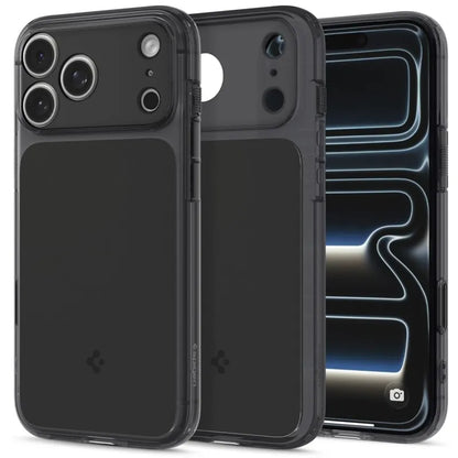 „Spigen Ultra Hybrid T Mag MagSafe“ – dėklas, skirtas „iPhone 18 Pro“ / „17 Pro“ (matinė juoda)