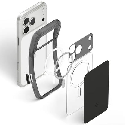 „Spigen Ultra Hybrid T Mag MagSafe“ – dėklas, skirtas „iPhone 18 Pro“ / „17 Pro“ (matinė juoda)