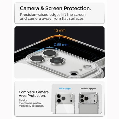 „Spigen Ultra Hybrid T Mag MagSafe“ – dėklas, skirtas „iPhone 18 Pro Max“ / „17 Pro Max“ (blizgus baltas)