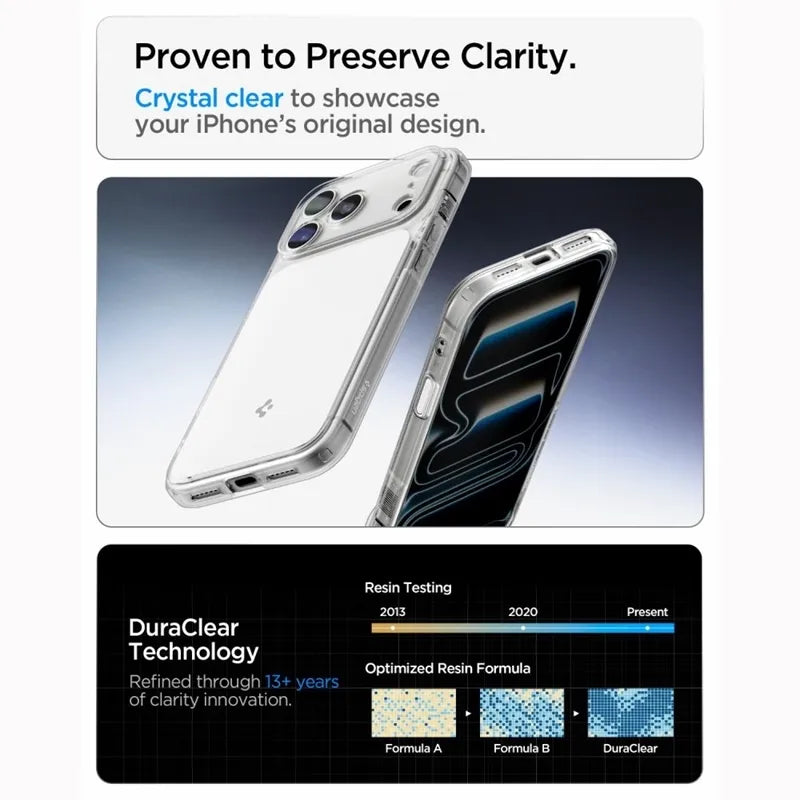„Spigen Ultra Hybrid T Mag MagSafe“ – dėklas, skirtas „iPhone 18 Pro Max“ / „17 Pro Max“ (blizgus baltas)