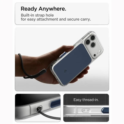 „Spigen Ultra Hybrid T Mag MagSafe“ – dėklas, skirtas „iPhone 18 Pro Max“ / „17 Pro Max“ (matinė mėlyna spalva)