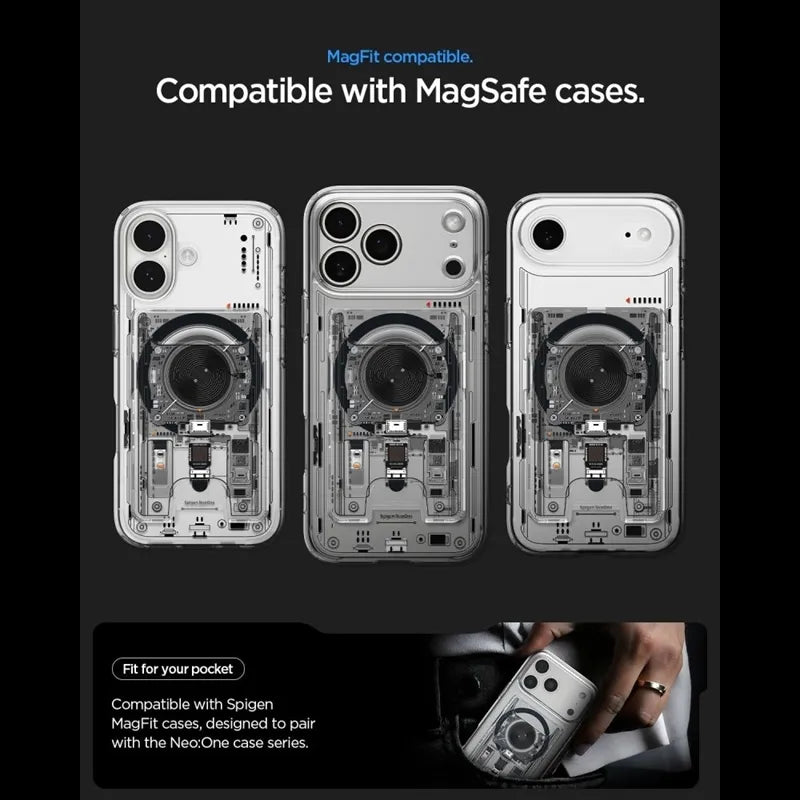 Spigen Ultra Hybrid Wallet MagSafe – magnetinė piniginė (Neo One)