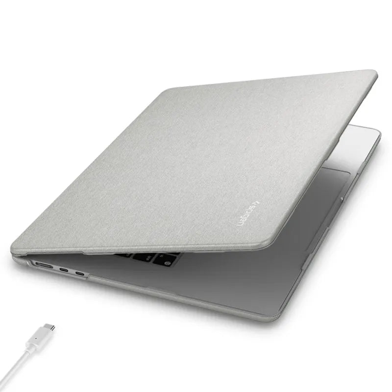 Spigen Urban Fit - Dėklas MacBook Air 13.6" (M5/M4/M3/M2/2026-2022) (Heather Grey)
