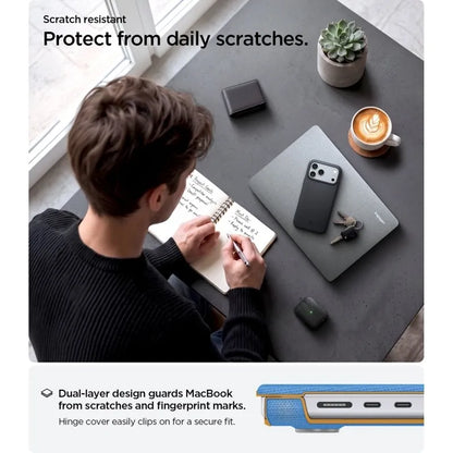 Spigen Urban Fit – dėklas „MacBook Pro 14"“ (M5 / M4 / M3 / M2 / M1 / 2026–2021) (Heather Grey)