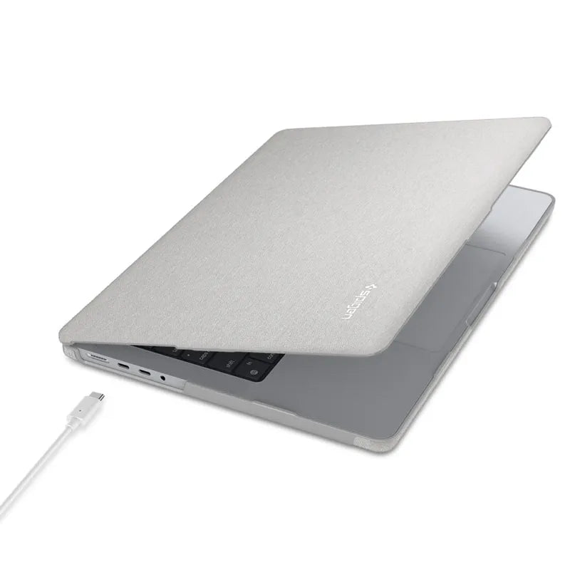 Spigen Urban Fit – dėklas MacBook Pro 16" (M5/M4/M3/M2/M1/2026-2021) (Heather Grey)