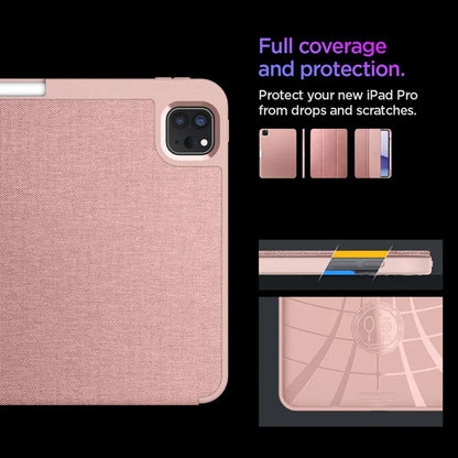 Spigen Urban Fit - Dėklas, skirtas iPad Pro 11" (M5, 2025 / M4, 2024) (Rožinis auksas)