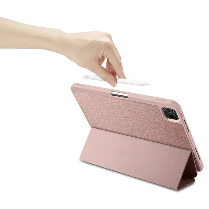 Spigen Urban Fit - Dėklas, skirtas iPad Pro 11" (M5, 2025 / M4, 2024) (Rožinis auksas)