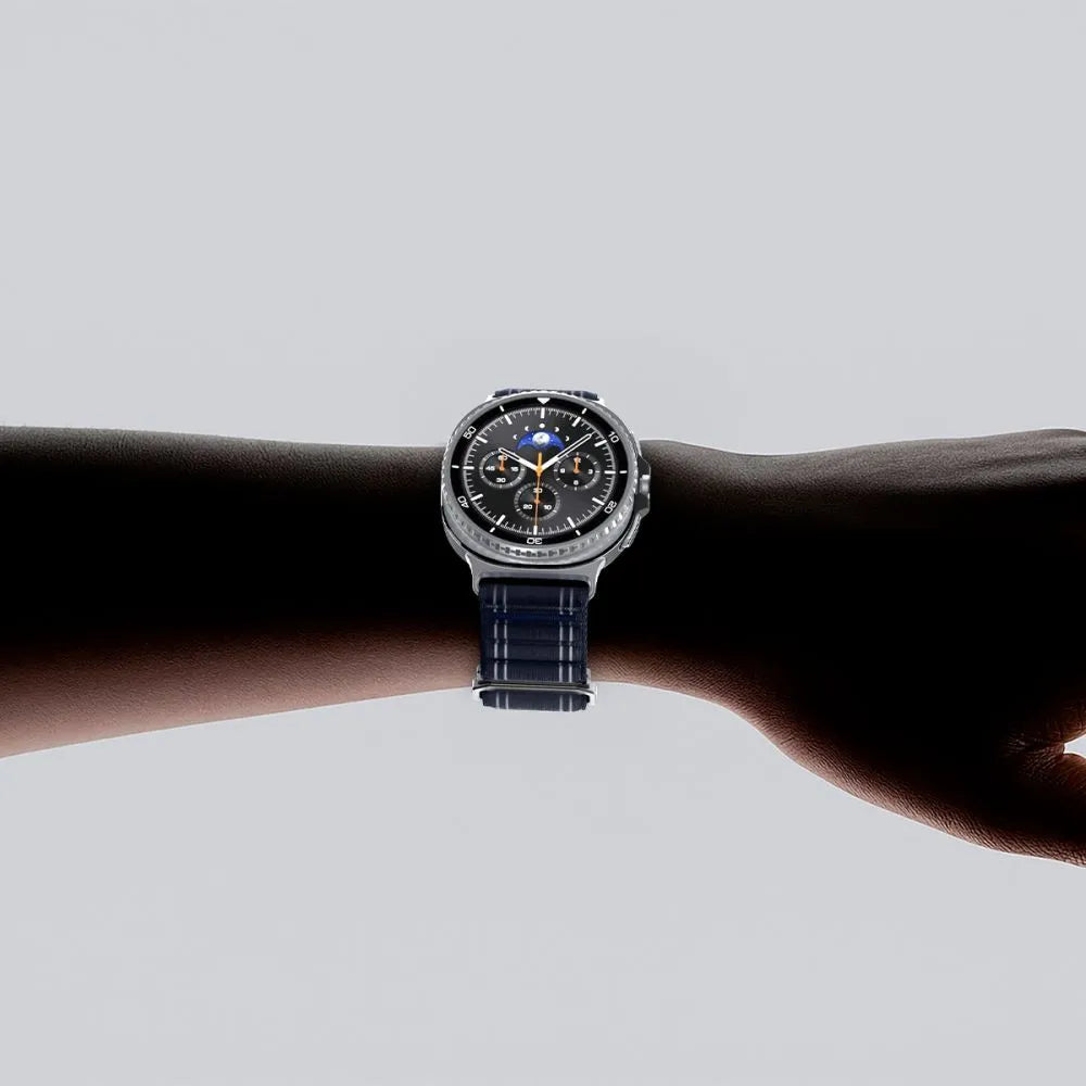 Spigen WBF0 Apyrankė - Dirželis Samsung Galaxy Watch 8 / 8 Classic 40 / 44 / 46 mm (Tamsiai mėlyna)