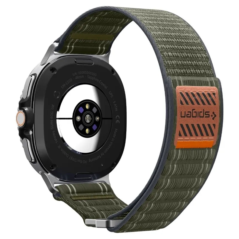 Spigen WBF0 Band - Žalias dirželis Samsung Galaxy Watch 8 / 8 Classic 40 / 44 / 46 mm