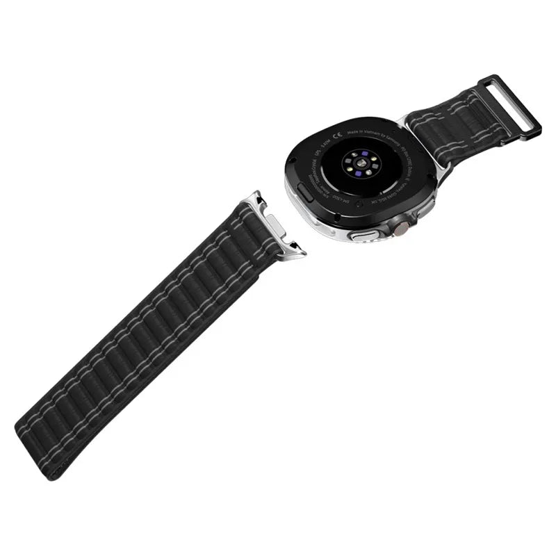 Spigen WBF0 dirželis - juostelė, skirta Samsung Galaxy Watch 8 / 8 Classic 40 / 44 / 46 mm (Juodas) Spigen