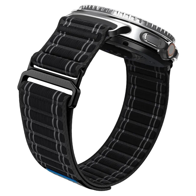 Spigen WBF0 dirželis - juostelė, skirta Samsung Galaxy Watch 8 / 8 Classic 40 / 44 / 46 mm (Juodas) Spigen